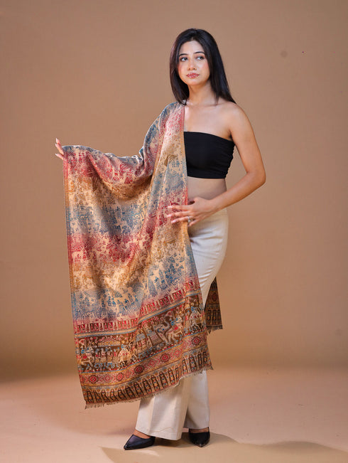 Women's Jamawar Wool Stole